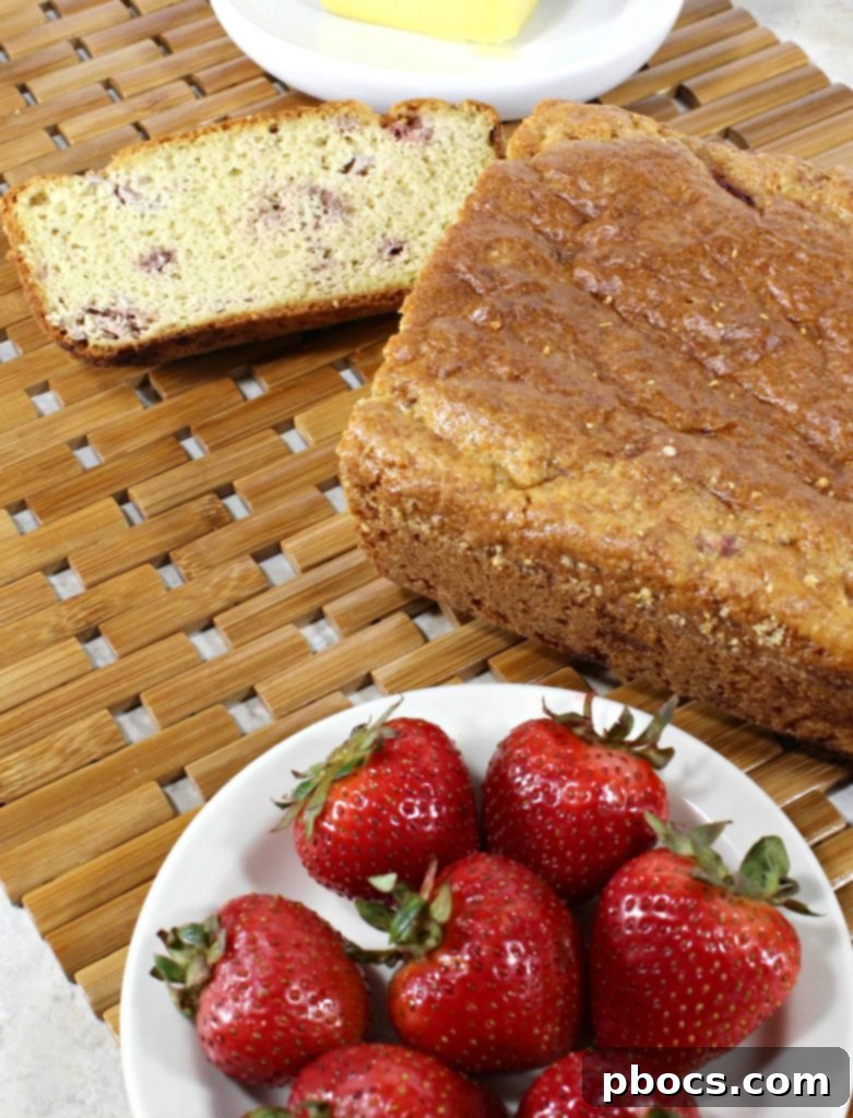 Deliciously Simple Keto Strawberry Bread 2 Easy Keto Strawberry Bread Recipe - Fluffy and Low Carb