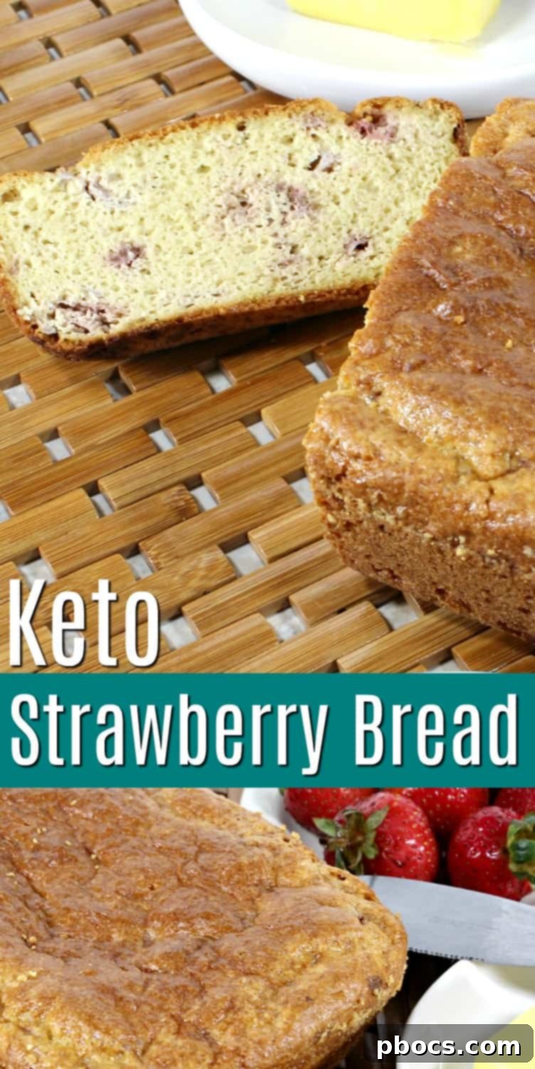 Deliciously Simple Keto Strawberry Bread 7 Easy Keto Strawberry Bread Recipe #keto #ketorecipes #ketobread #strawberrybread #breadrecipes