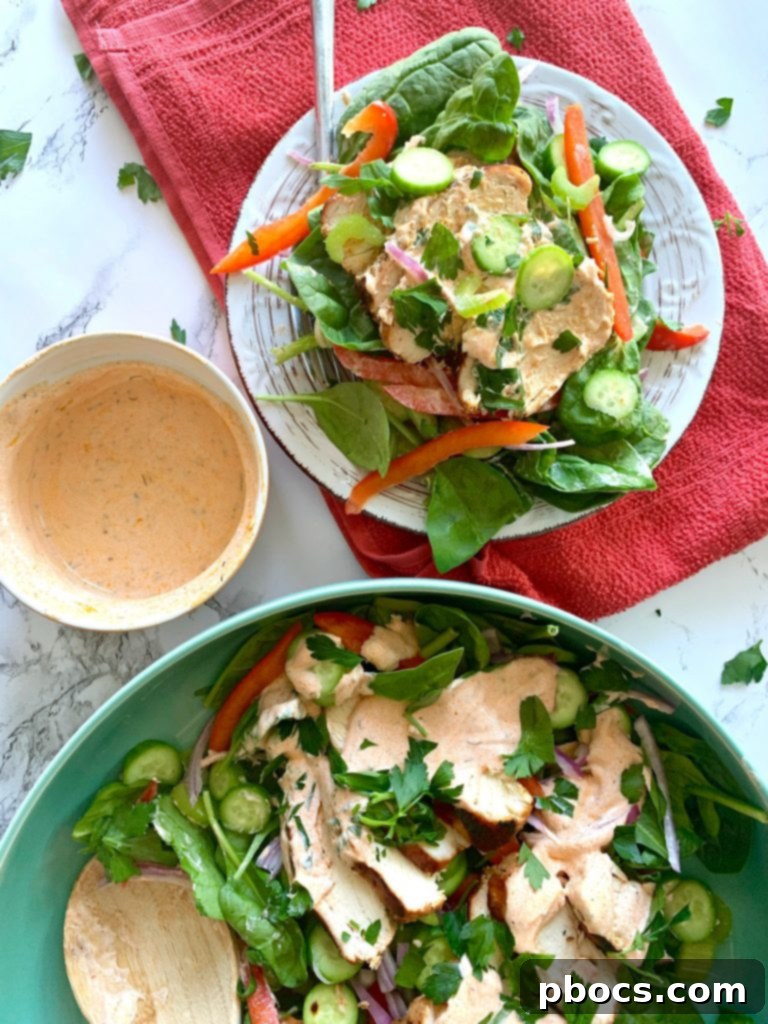 Low Carb Buffalo Chicken Recipe: A close-up of a refreshing salad, perfect for a healthy picnic lunch.
