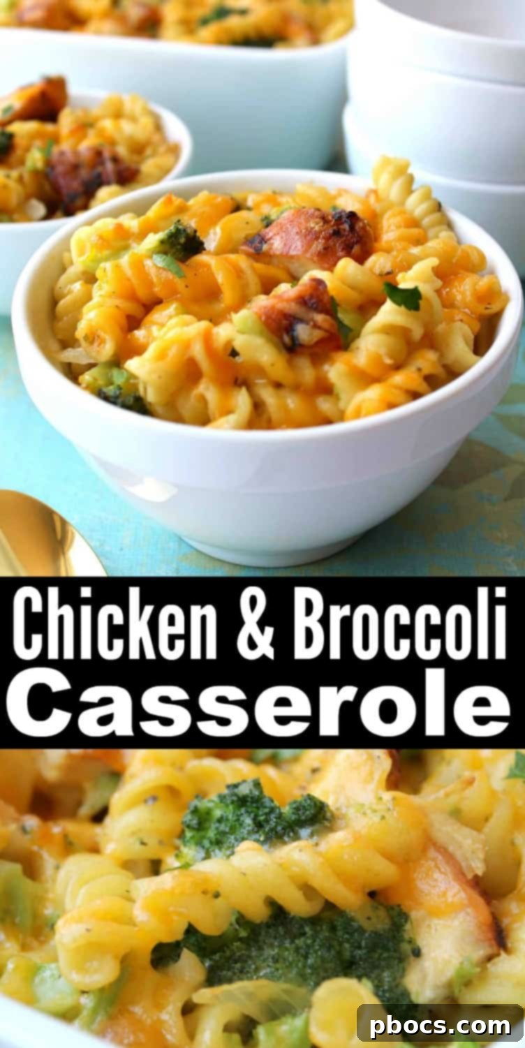 Healthy Chicken Broccoli Pasta Casserole
