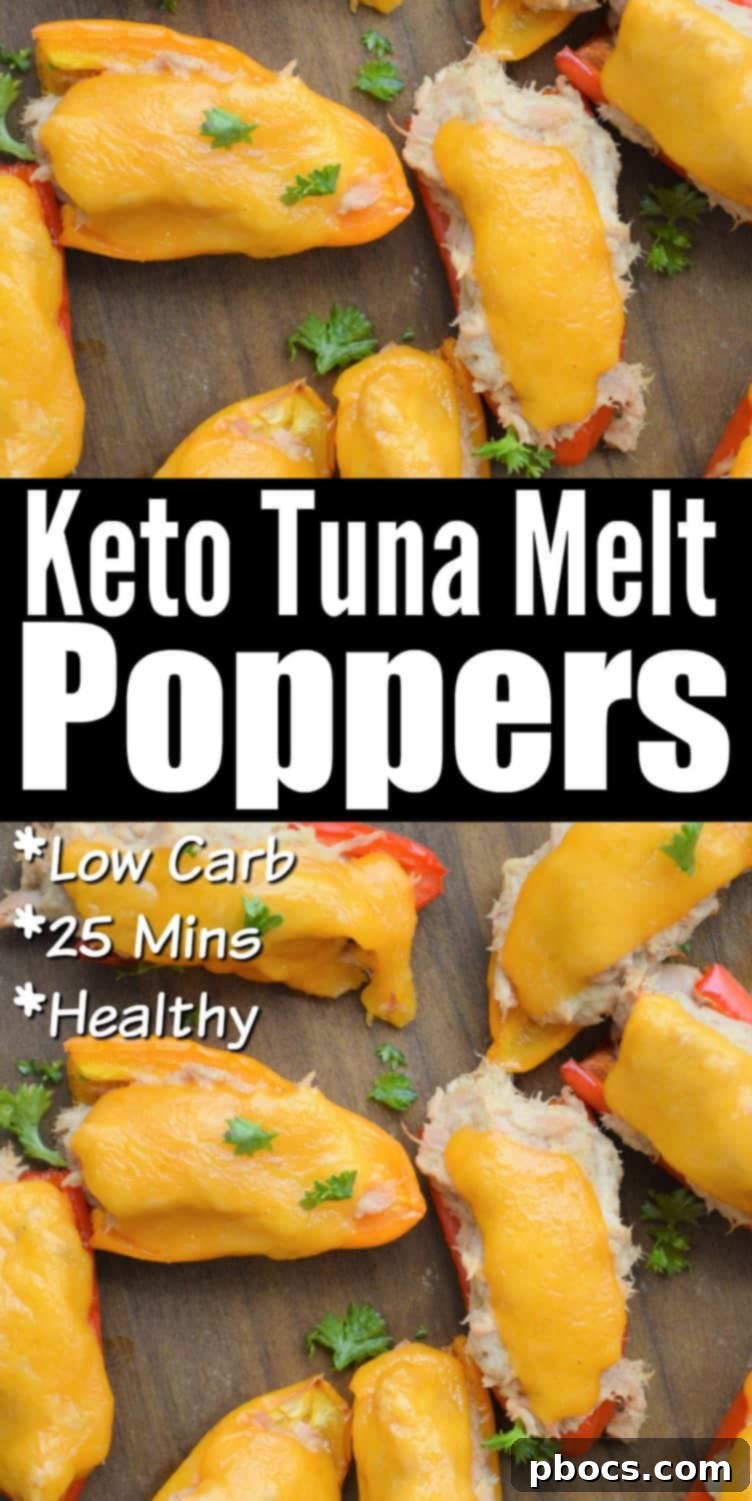 Cheesy Keto Tuna Poppers 11 Keto Tuna Melt Poppers Recipe - Easy healthy Snack or Appetizer! #keto #ketotunamelt #tunapoppers