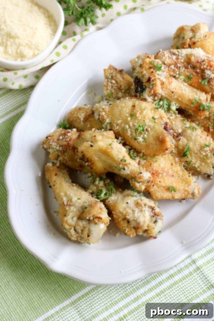 Crispy Garlic Parmesan Keto Wings 2 Low Carb Garlic Parmesan Chicken Wings Recipe
