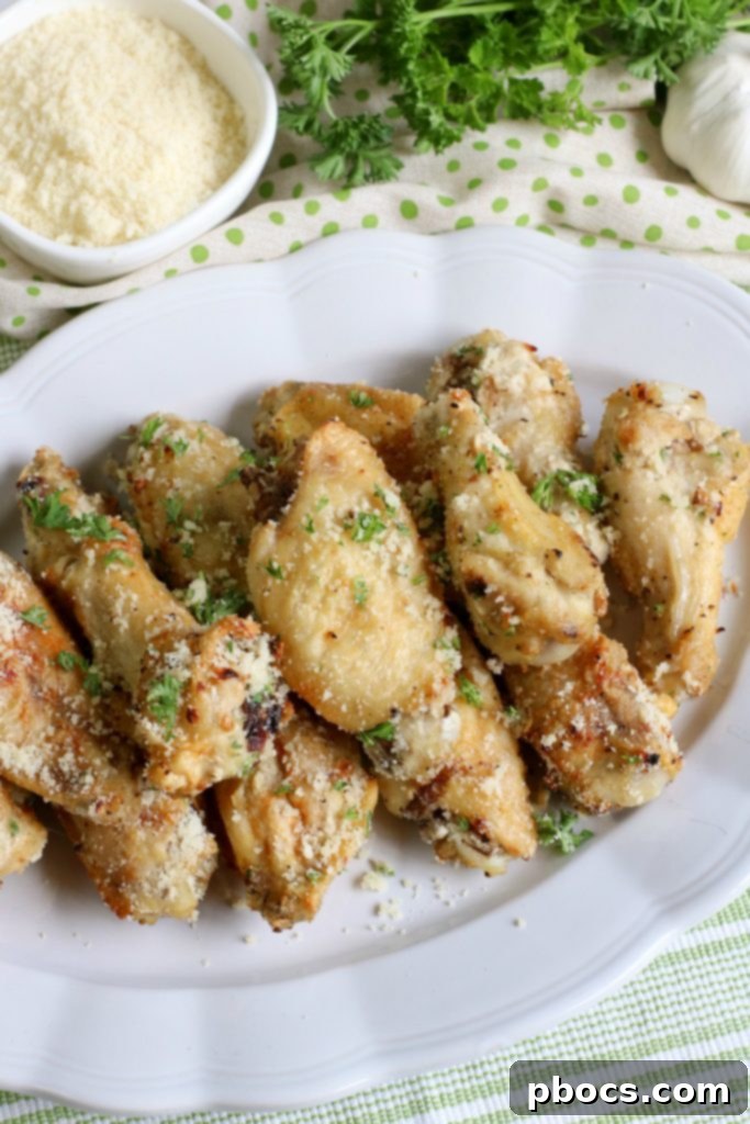 Crispy Garlic Parmesan Keto Wings 4 Low Carb Garlic Parmesan Chicken Wings Recipe