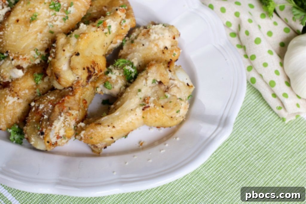 Crispy Garlic Parmesan Keto Wings 5 Low Carb Garlic Parmesan Chicken Wings Recipe