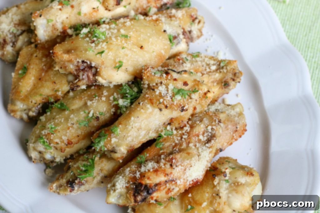 Crispy Garlic Parmesan Keto Wings 7 Low Carb Garlic Parmesan Chicken Wings Recipe