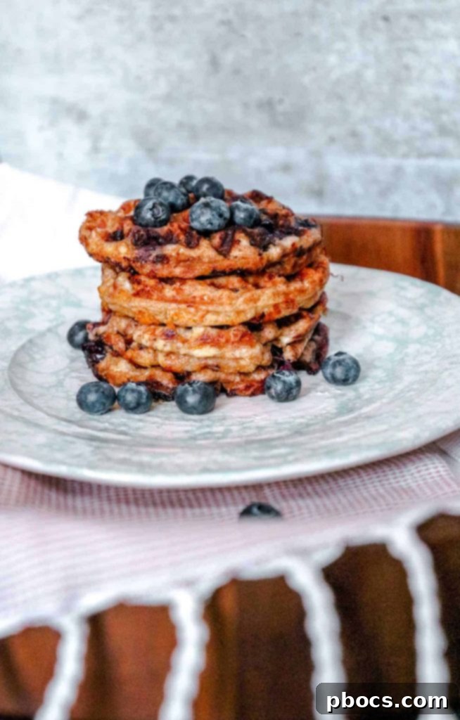 Fluffy Keto Blueberry Chaffles 2 Keto Blueberry Chaffle Recipe
