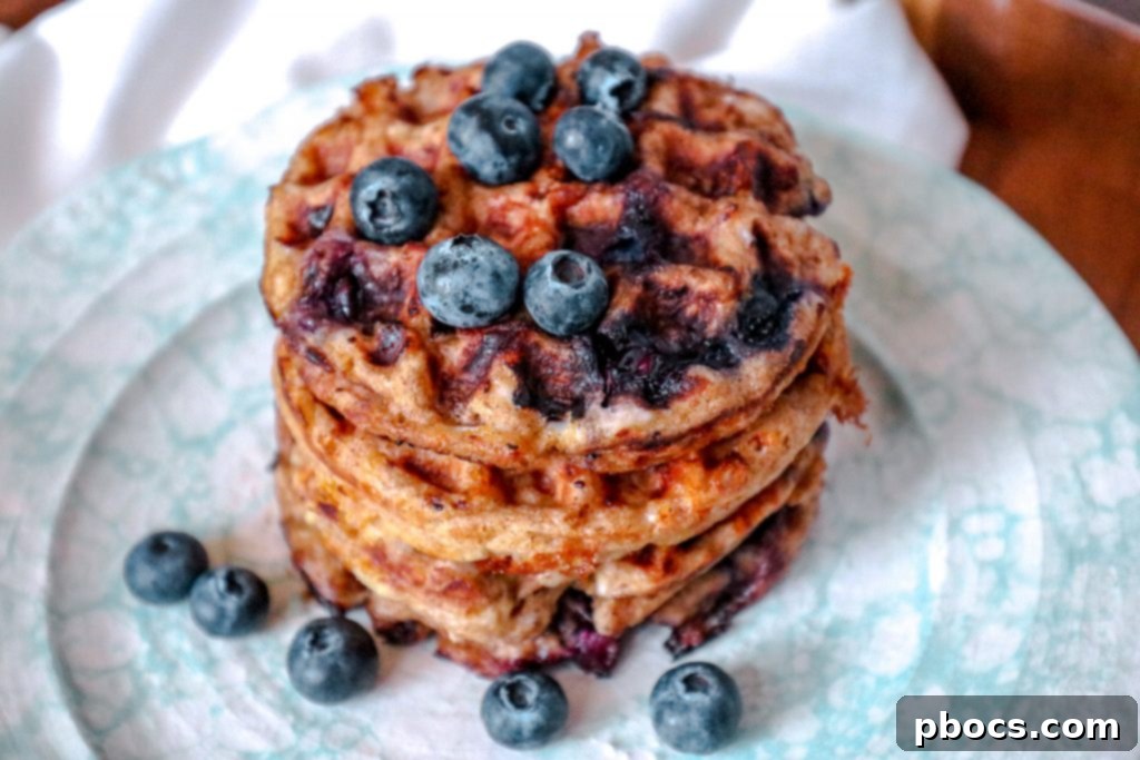 Fluffy Keto Blueberry Chaffles 3 Keto Blueberry Chaffle Recipe