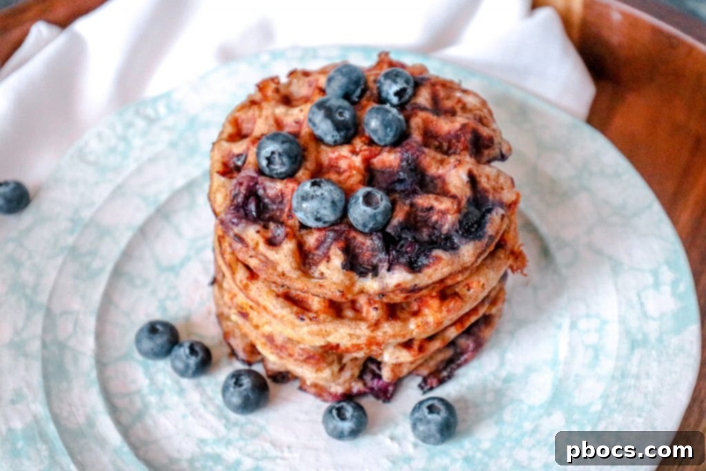 Fluffy Keto Blueberry Chaffles 5 Low-Carb Blueberry Chaffle