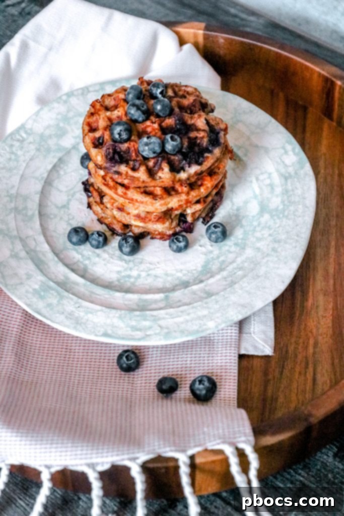 Fluffy Keto Blueberry Chaffles 7 Keto Blueberry Chaffle Recipe