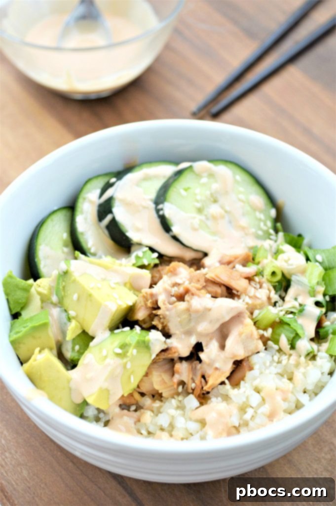 Low Carb Tuna Sushi In A Bowl