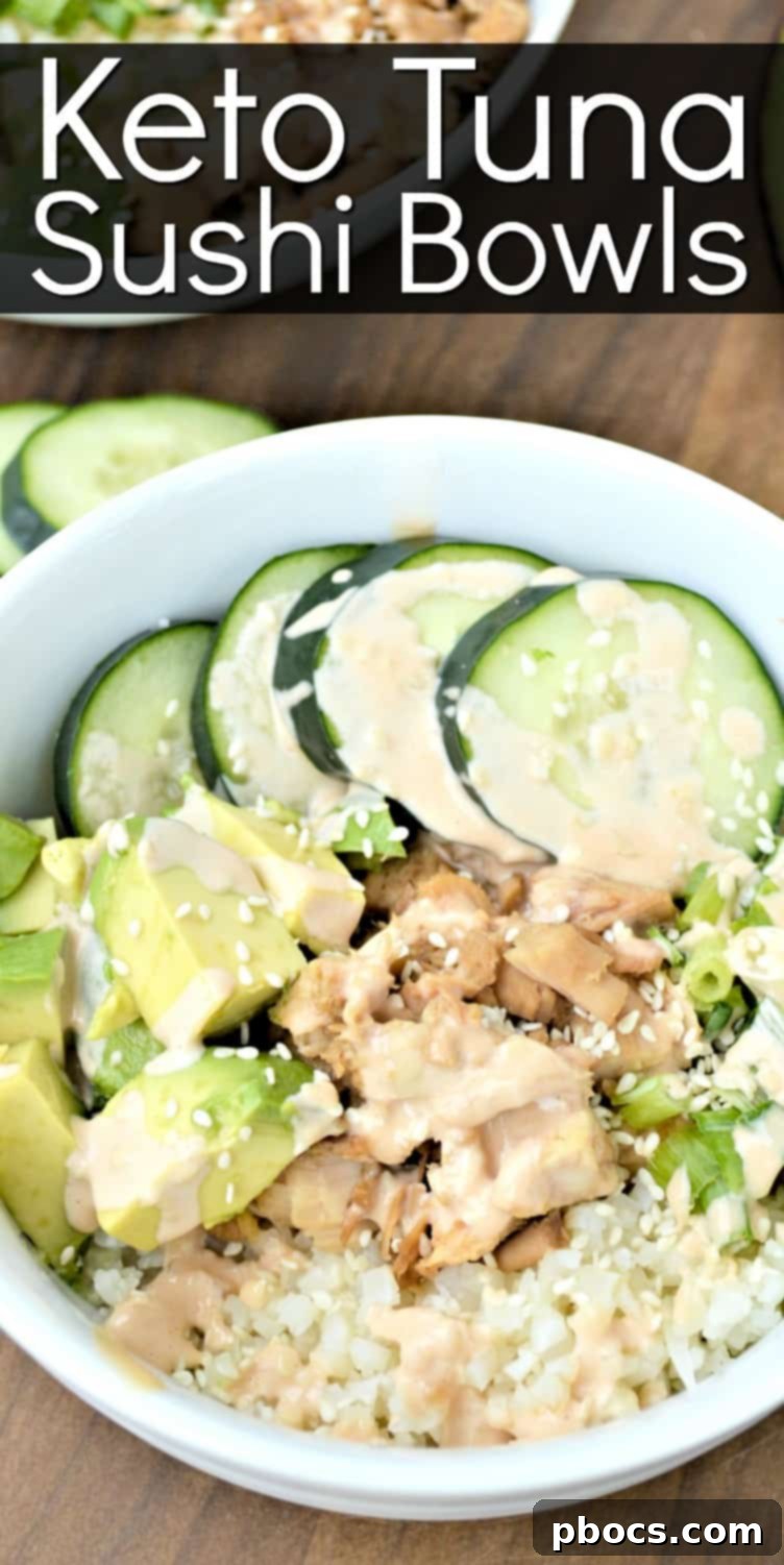 Low Carb Tuna Sushi In A Bowl