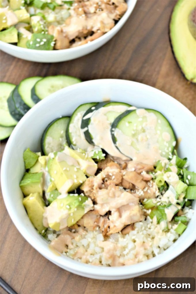 Low Carb Tuna Sushi In A Bowl