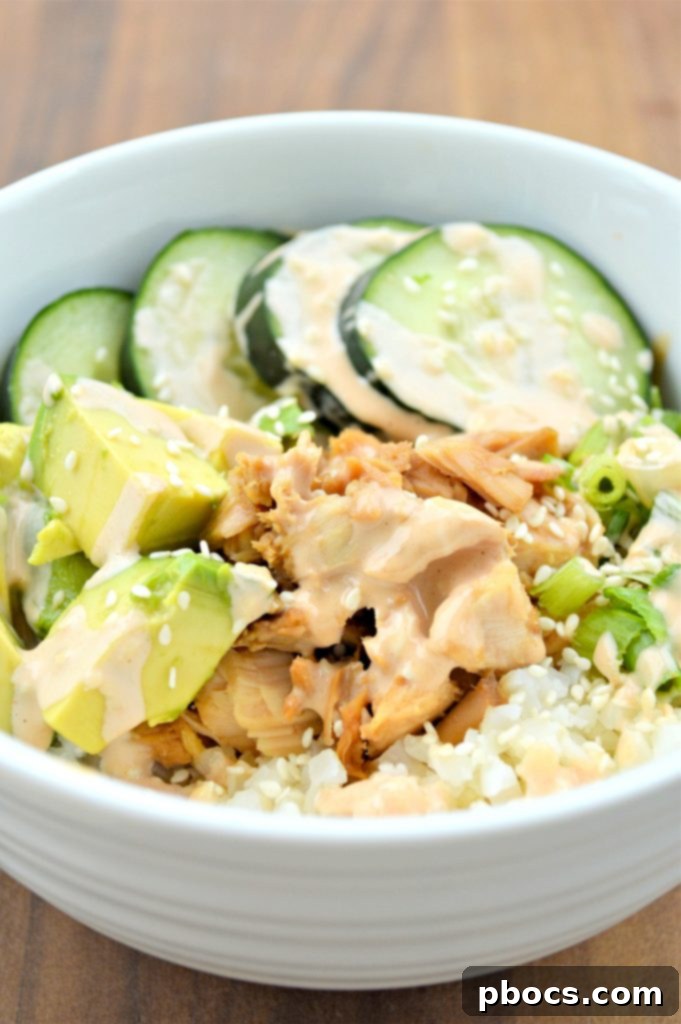 Low Carb Tuna Sushi In A Bowl