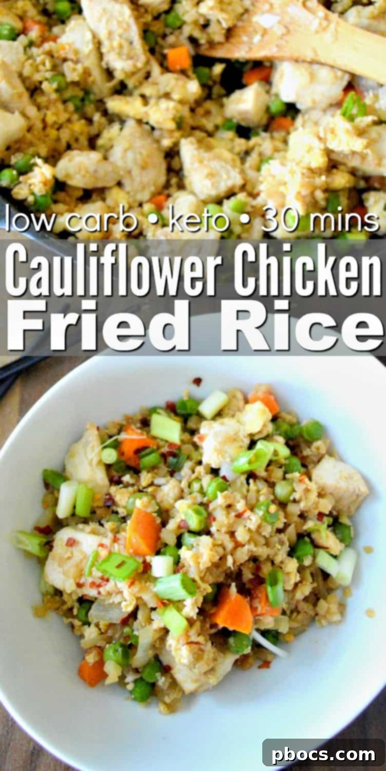 Keto Cauliflower Chicken Fried Rice