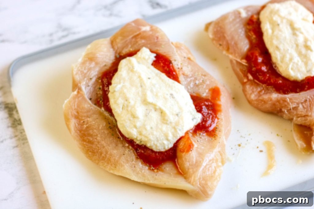 Keto Lasagna Stuffed Chicken Recipe