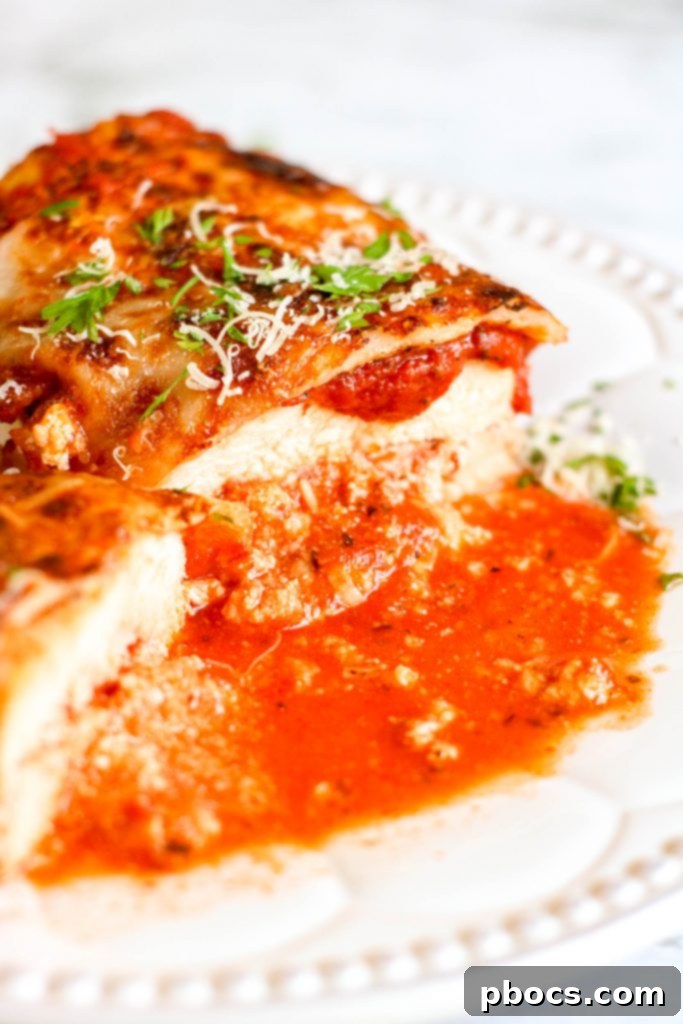 Keto Lasagna Stuffed Chicken Recipe