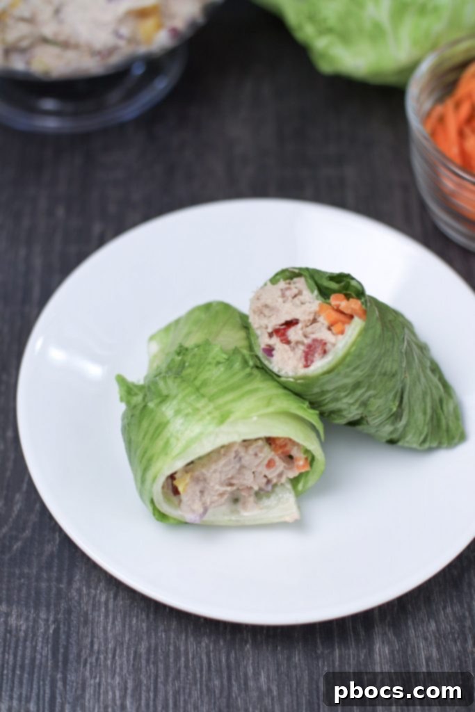 Tuna Salad Lettuce Wraps Recipe Tuna Salad Lettuce Wraps Recipe