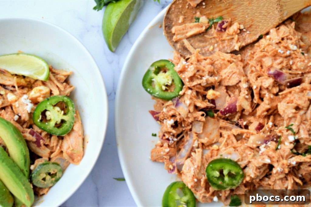 Finished Low Carb Taco Chicken Salad