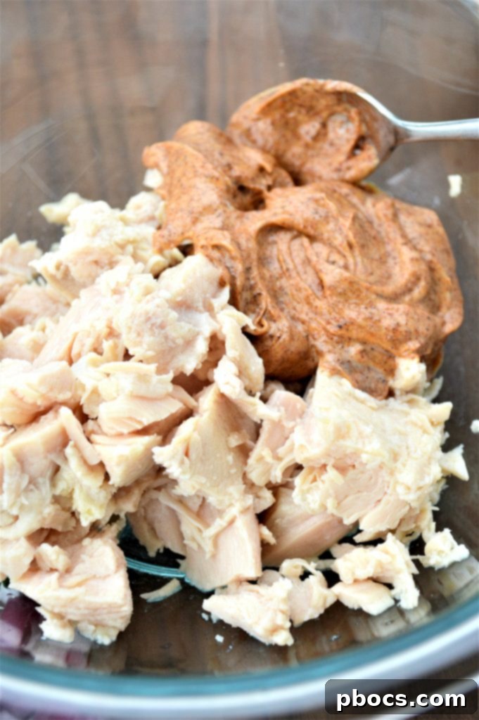 Adding Lime Juice to Chicken Salad