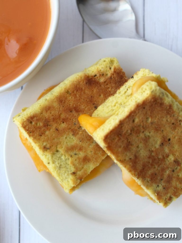 Easy Keto Grilled Cheese Recipe with Revolutionary 2-Minute Microwave Bread