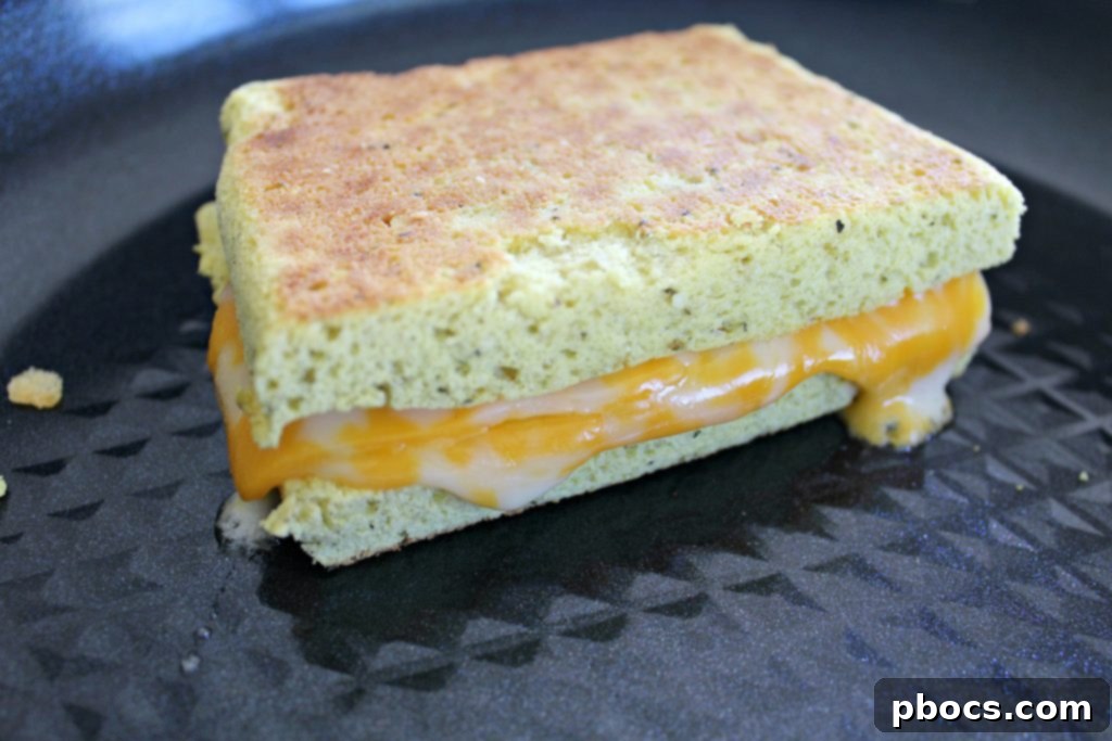 Customizable Easy Keto Grilled Cheese with Various Add-Ins