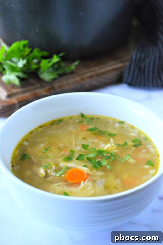 keto low carb chicken soup Hearty Low Carb Chicken Cauliflower Rice Soup for a Keto Diet