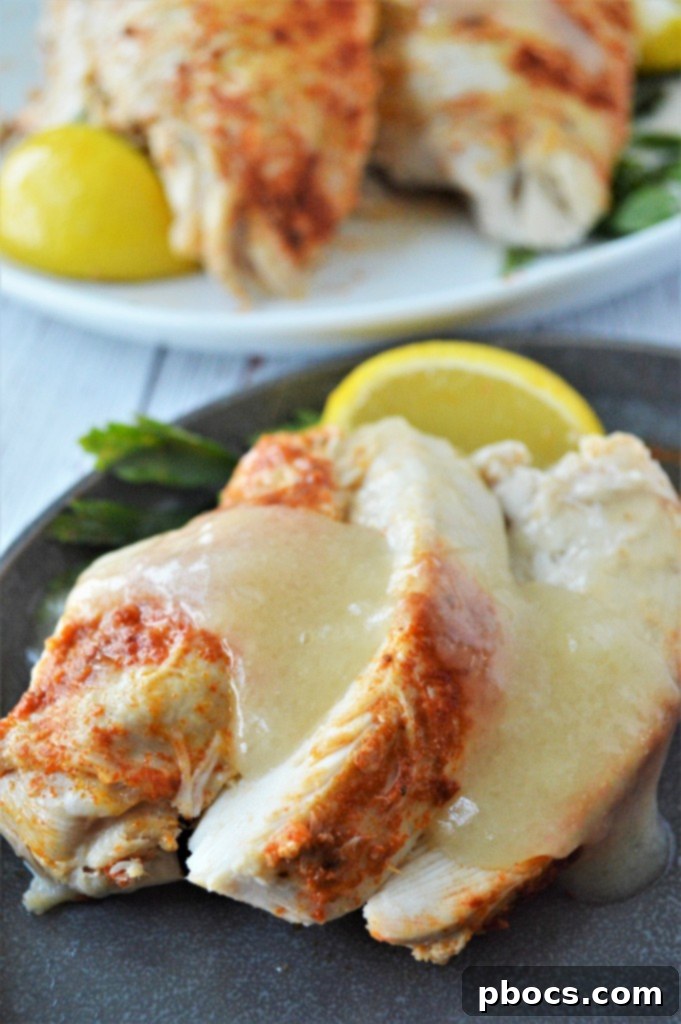 Lemon Garlic Butter Turkey Breast