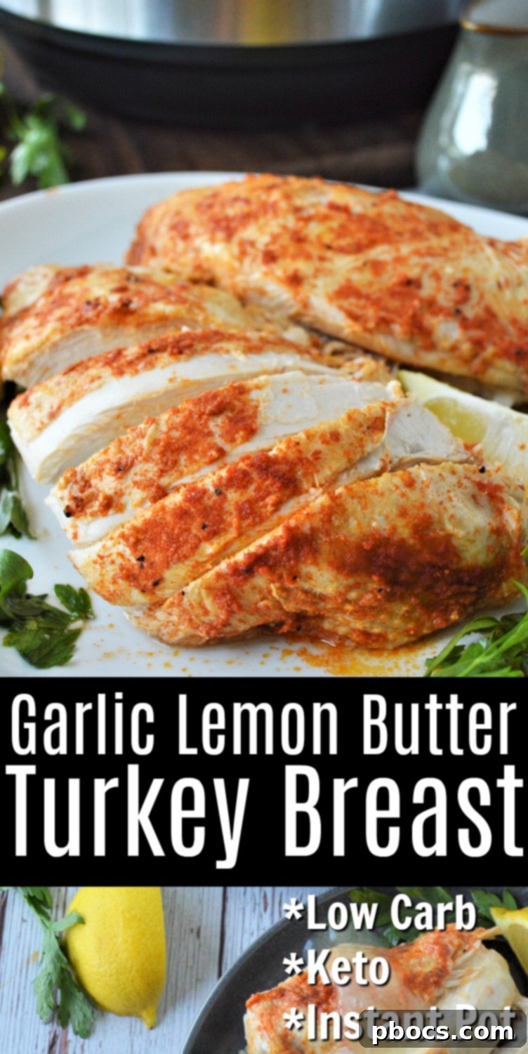 Lemon Garlic Butter Turkey Breast