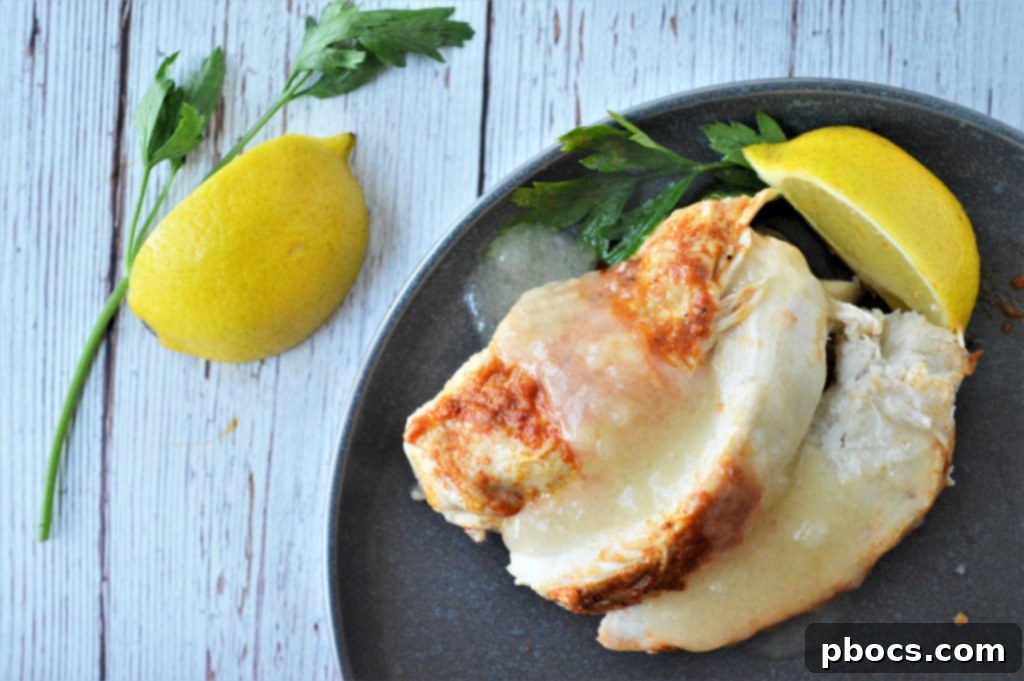 Lemon Garlic Butter Turkey Breast