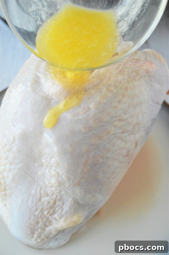 Lemon Garlic Butter Turkey Breast
