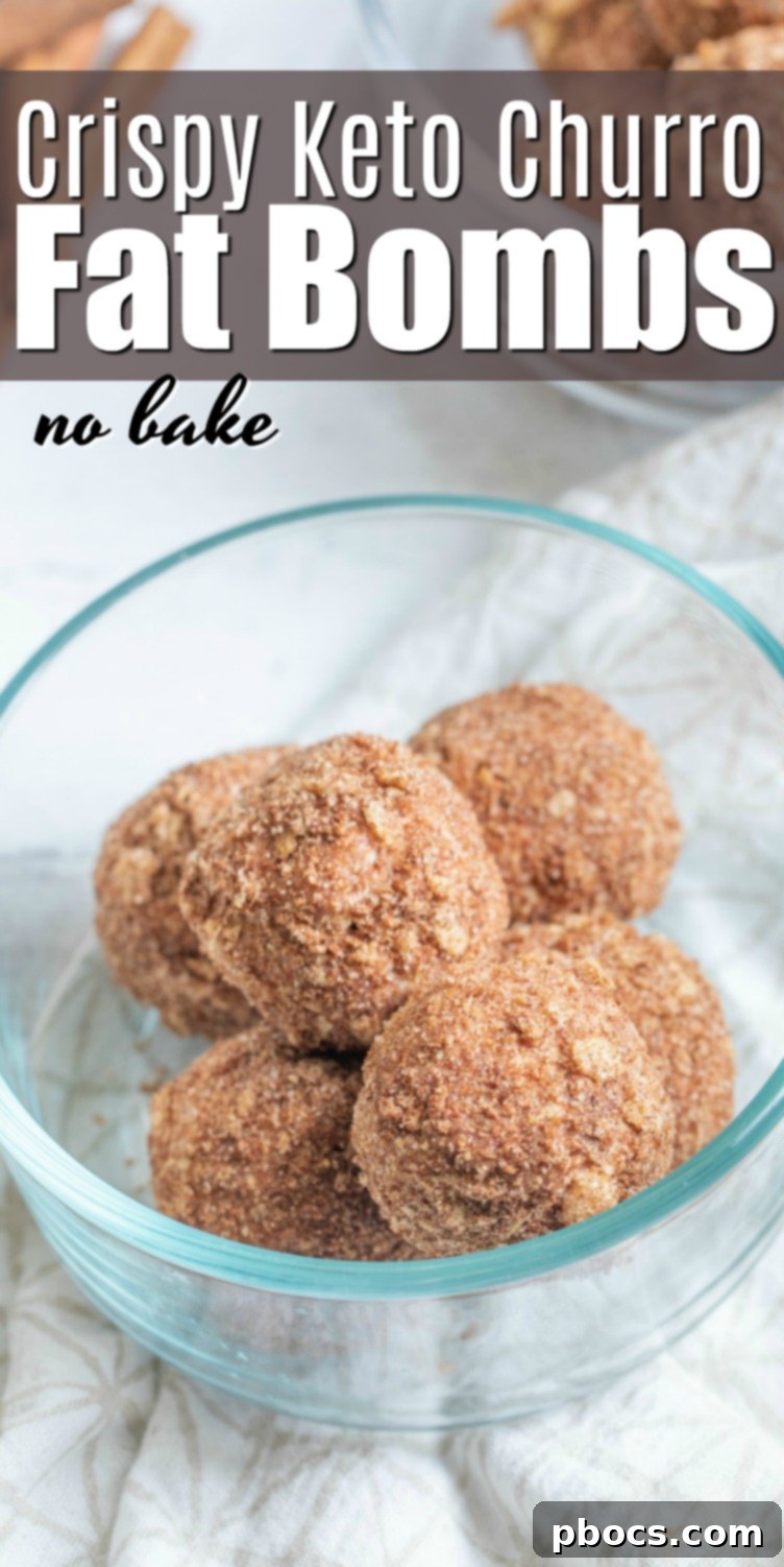 No Bake Churro Fat Bombs Recipe
