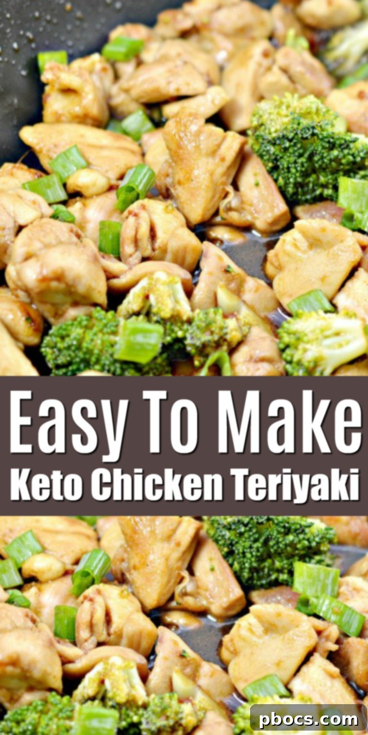 Keto Chicken Teriyaki Recipe Pin