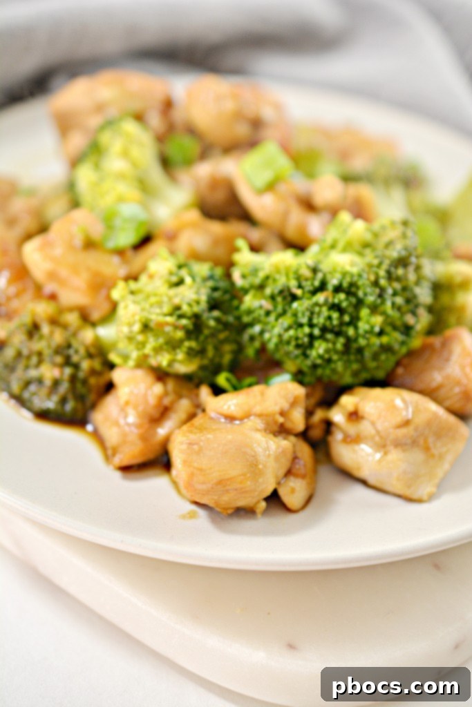 Close-up of Keto Teriyaki Sauce with Chicken