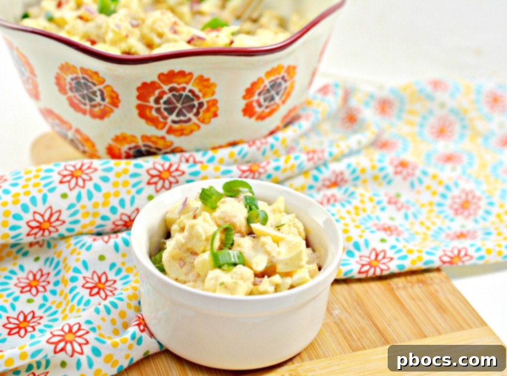 Ingredients for Deviled Egg Cauliflower Salad - Fresh Dill and Red Onion