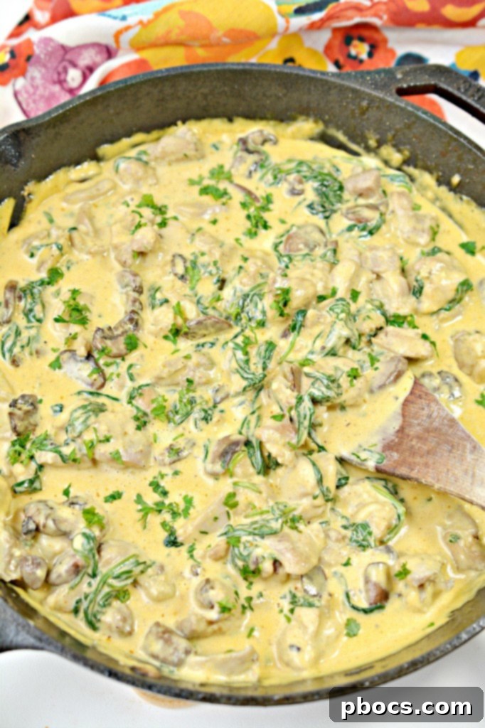 Step 8: Adding chicken and vegetables back into the sauce