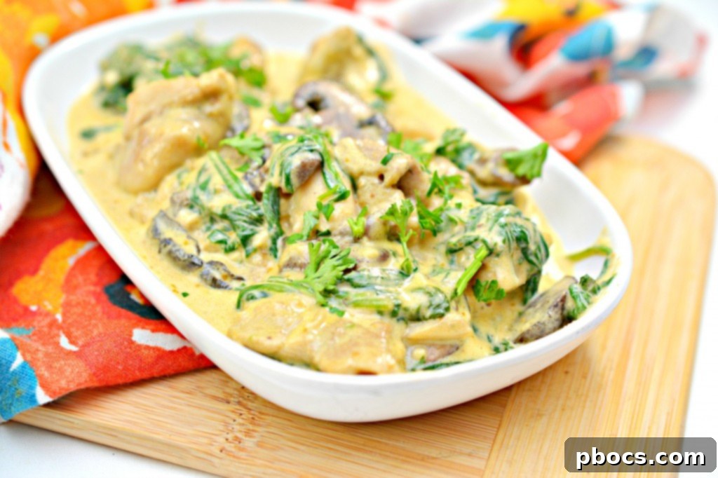 Close-up of pumpkin alfredo sauce simmering in a skillet
