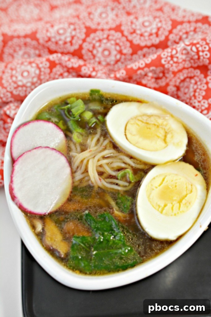 Keto Ramen Made Simple 5 Keto Ramen with Hard-Boiled Egg and Green Onions