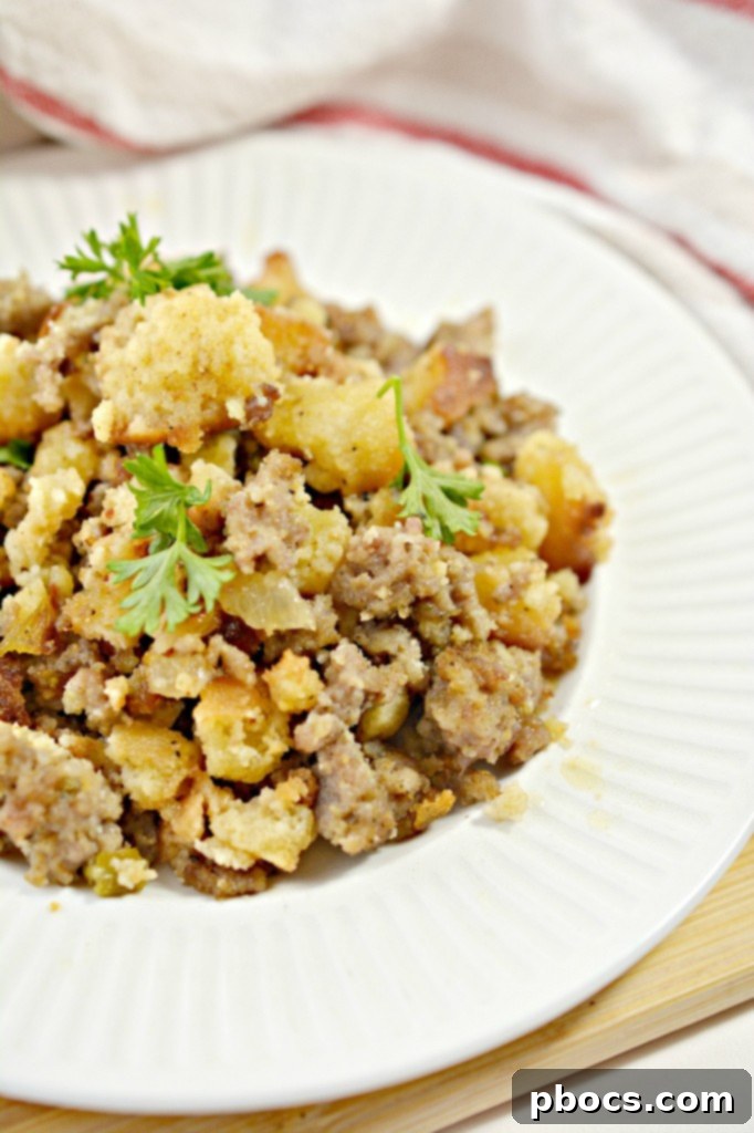 Keto Sausage Stuffing Recipe