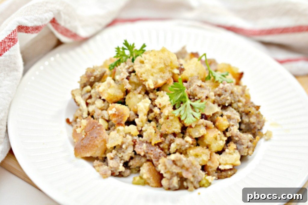 Keto Sausage Stuffing Recipe