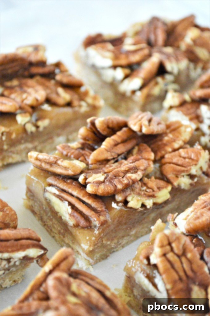 No Bake Keto Pecan Pie Bars Dessert Recipe