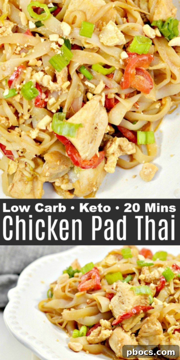 Keto Chicken Pad Thai Recipe