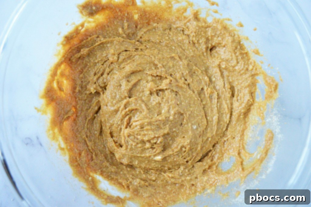 Mixing wet ingredients for keto donut batter