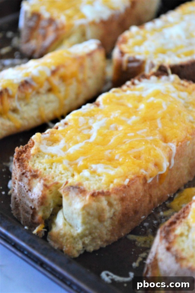Keto Garlic Toast 14 Low Carb Garlic Toast with Melted Cheese after Broiling