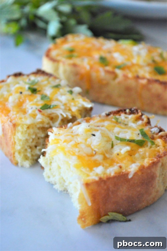 Keto Garlic Toast 15 Finished Low Carb Garlic Toast with Fresh Parsley