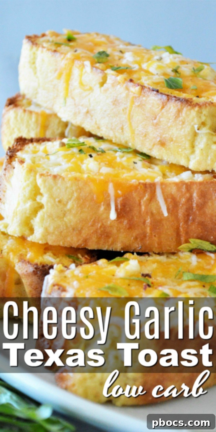 Keto Garlic Toast 17 Low Carb Garlic Toast Recipe - Pin for Later