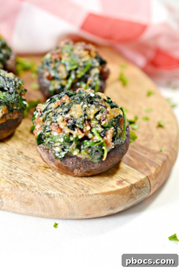 Customizable Keto Stuffed Mushroom Recipe with Garnish Ideas