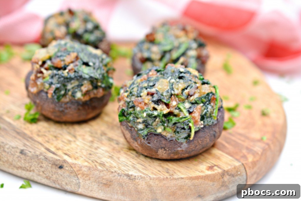 Low Carb Stuffed Mushrooms - Perfect Keto Snack or Light Meal