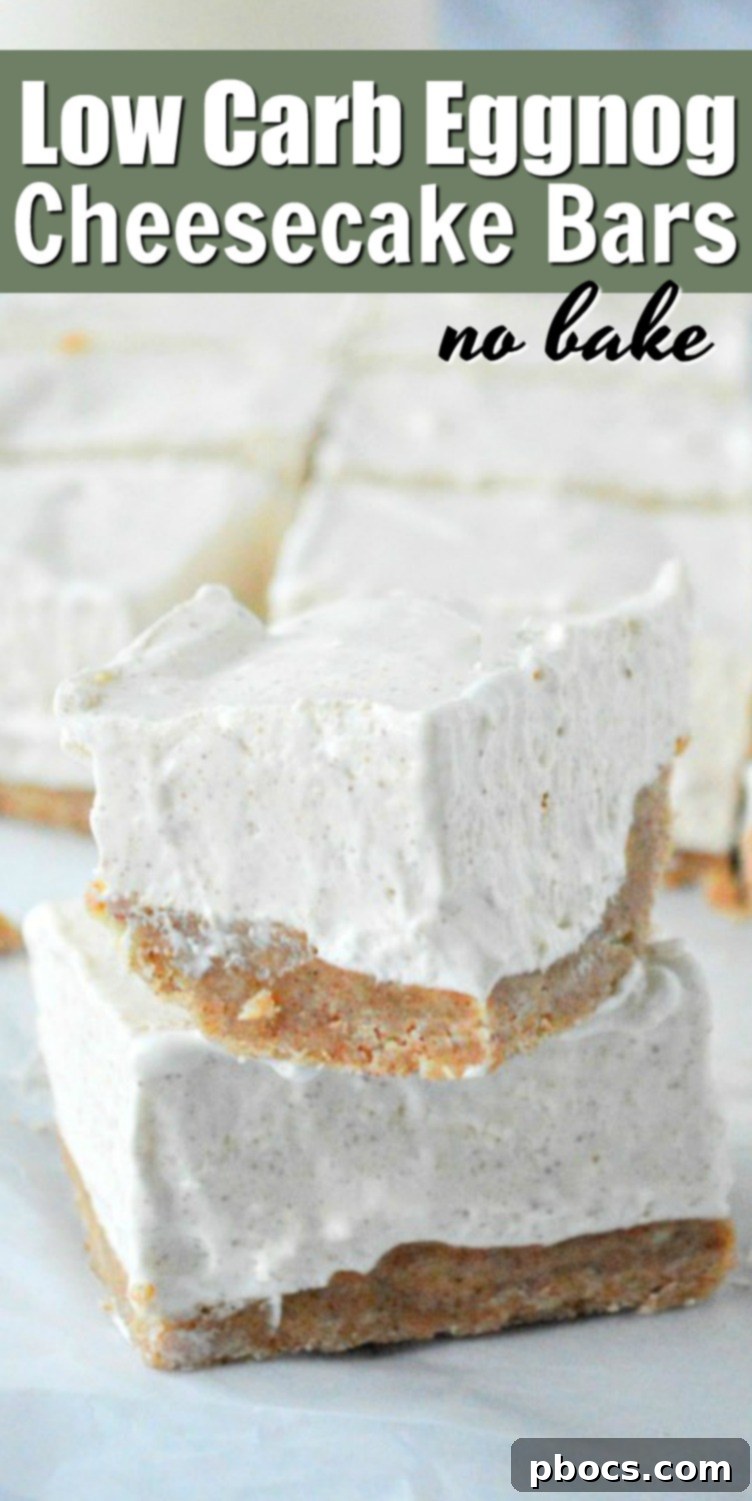 Keto Eggnog Cheesecake Bars 16 Low Carb Eggnog Cheesecake Bars Recipe