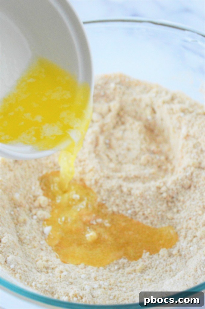 Keto Eggnog Cheesecake Bars 9 Preparing the Keto Eggnog Cheesecake Crust