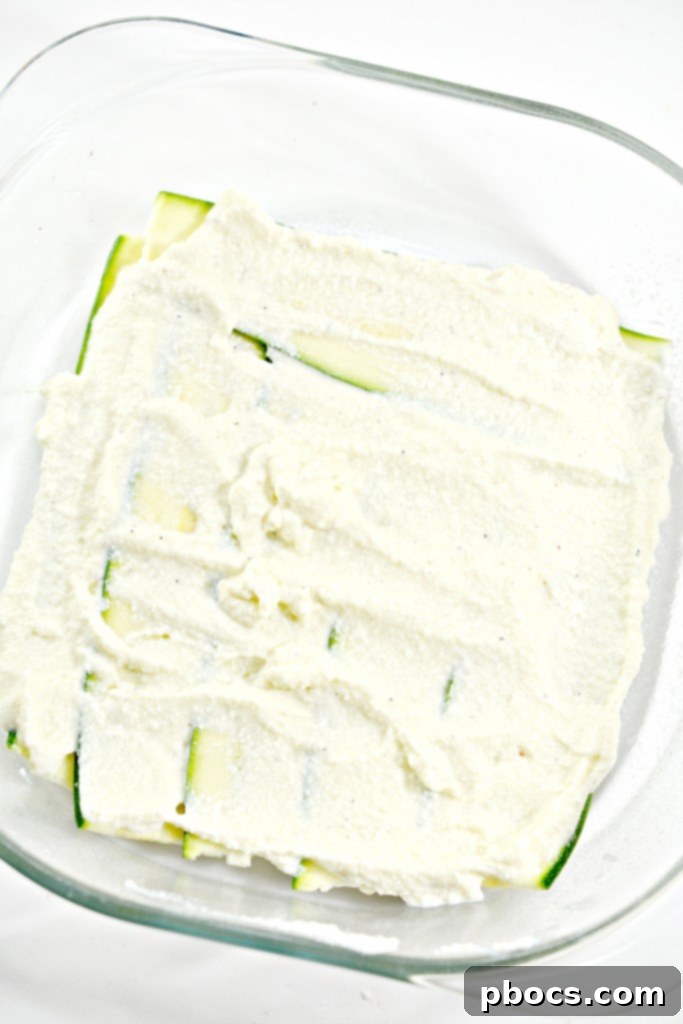 Ricotta cheese mixture in a bowl.